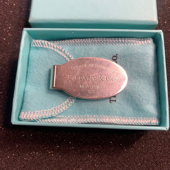 Tiffany money clip 925 sterling silver online